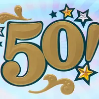 50th Birthday Greeting Card (Bling)