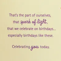 Spark of Light 60th Birthday Card