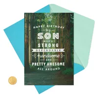 Birthday Card for Son (Woodland Trail)