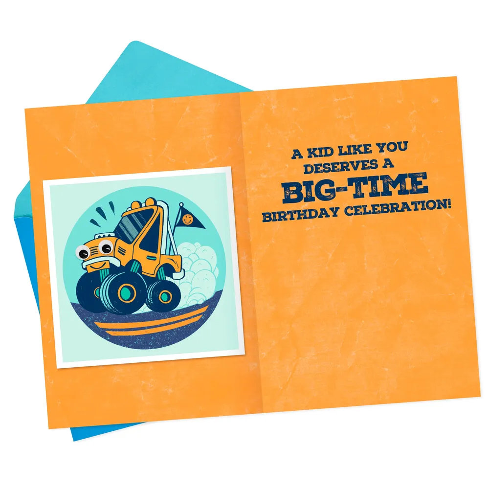 Monster Truck Birthday Card