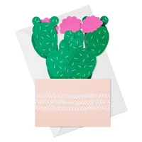 Paper Wonder Blank Pop Up Card (Potted Cactus)