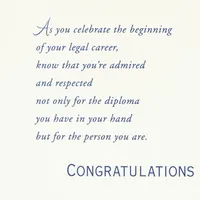 Law School Graduation Card (To Be a Good Lawyer)