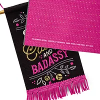 Sassy, Classy and Badassy Birthday Card With Removable Banner