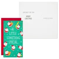 Snowmen and Santas Assorted Money Holder Christmas Cards, Pack of 6