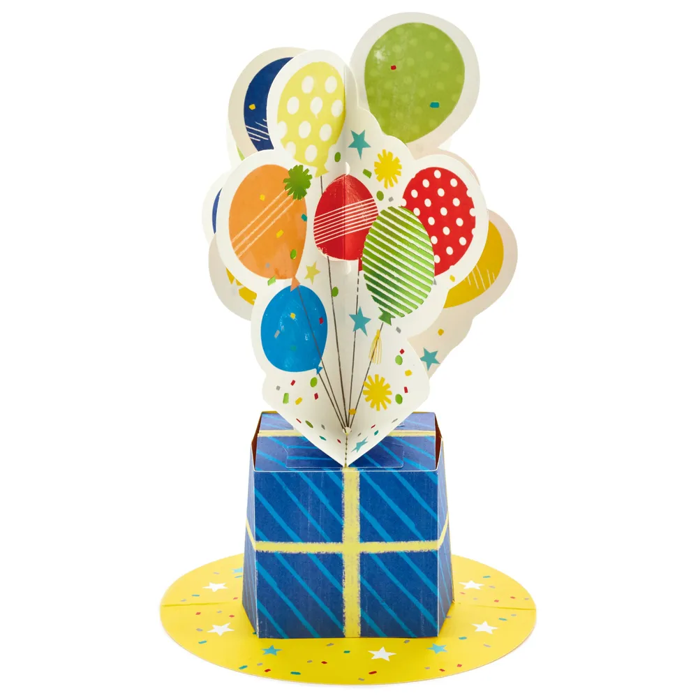 Paper Wonder Birthday Pop Up Card (Balloons)