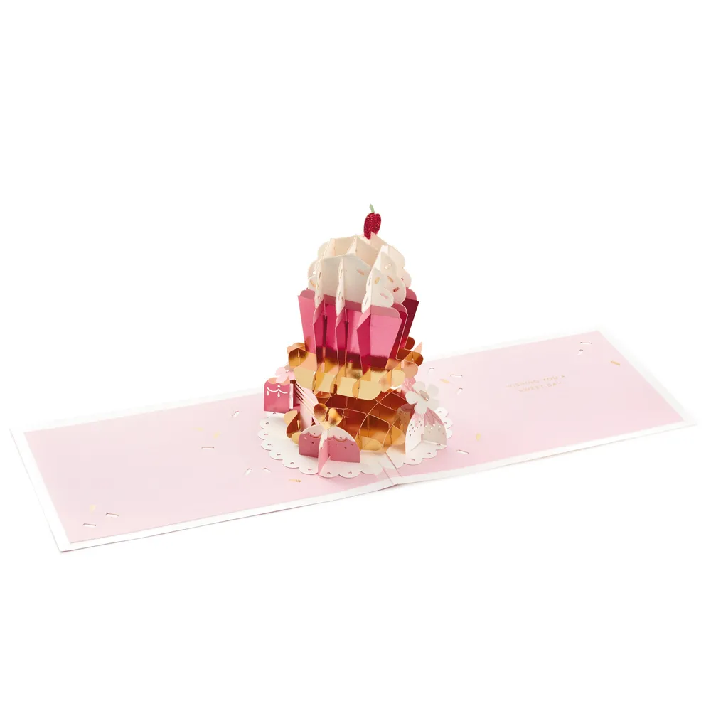 Celebrating You Cupcake 3D Pop-Up Birthday Card