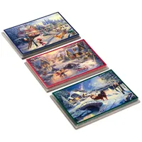 Thomas Kinkade Boxed Christmas Cards Assortment, Mickey Mouse (3 Designs, 24 Christmas Cards with Envelopes)