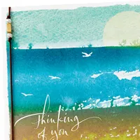 Pack of 2 Sympathy Cards (Seascape with Birds)