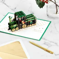 Signature Paper Wonder Pop Up Christmas Card (Christmas Train)