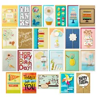 All Occasion Handmade Boxed Set of Assorted Greeting Cards with Card Organizer (Pack of 24)—Birthday, Baby, Wedding, Sympathy, Thinking of You, Thank You, Blank