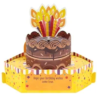 Chocolate Cake Musical 3D Pop-Up Birthday Card With Motion