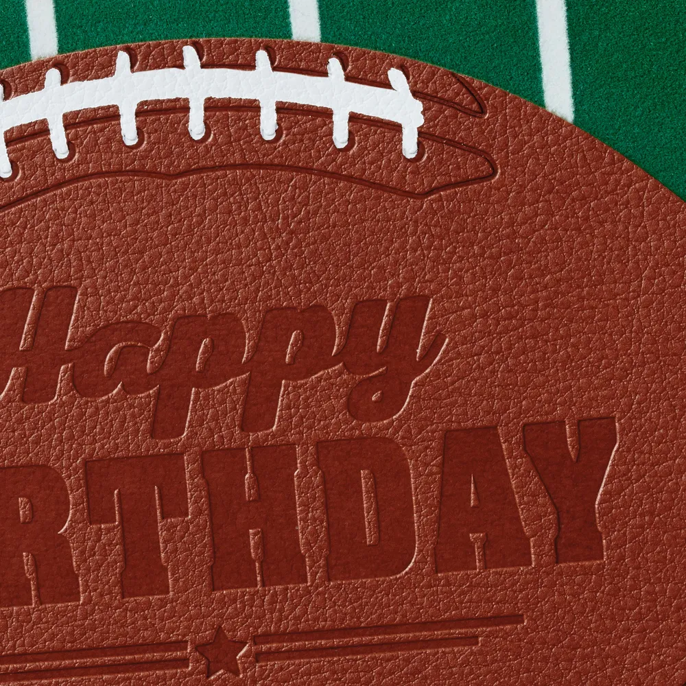 Football Time to Tackle Birthday Card