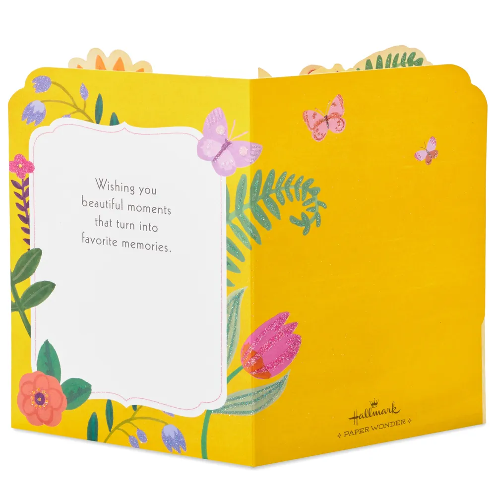 Paper Wonder Pop Up Birthday Card (Butterfly Garden)