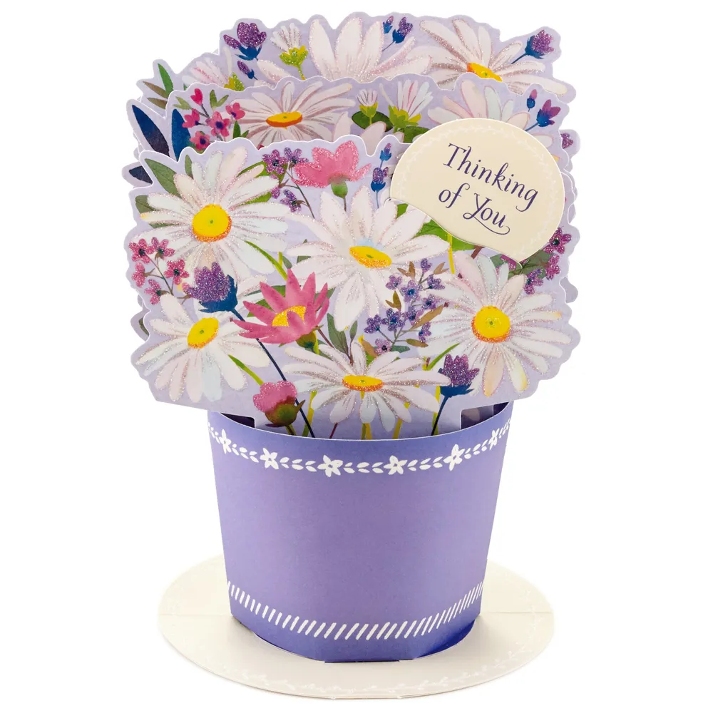 Flower Bouquet 3D Pop-Up Thinking of You Card