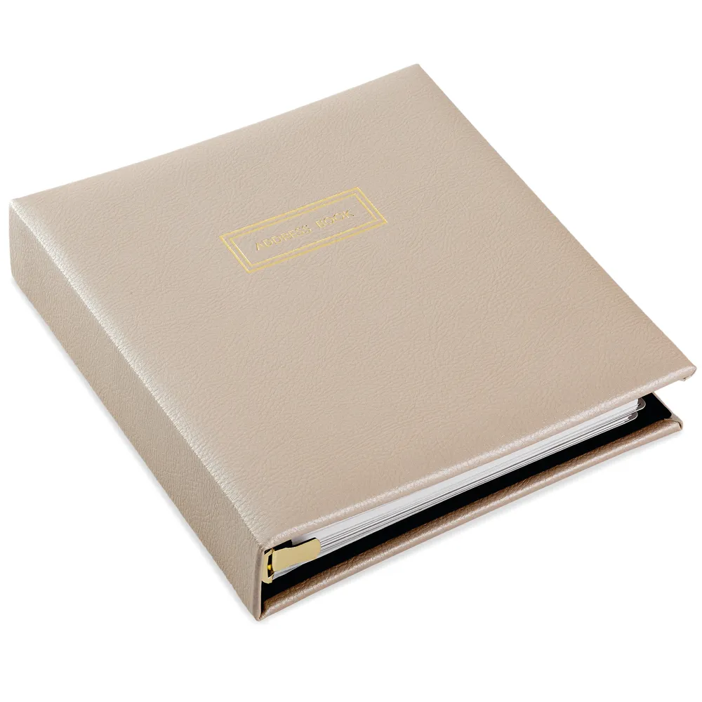 Refillable Address Book (Cream)