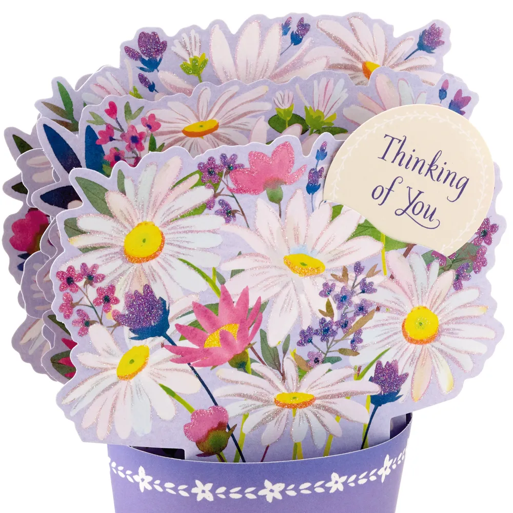 Flower Bouquet 3D Pop-Up Thinking of You Card