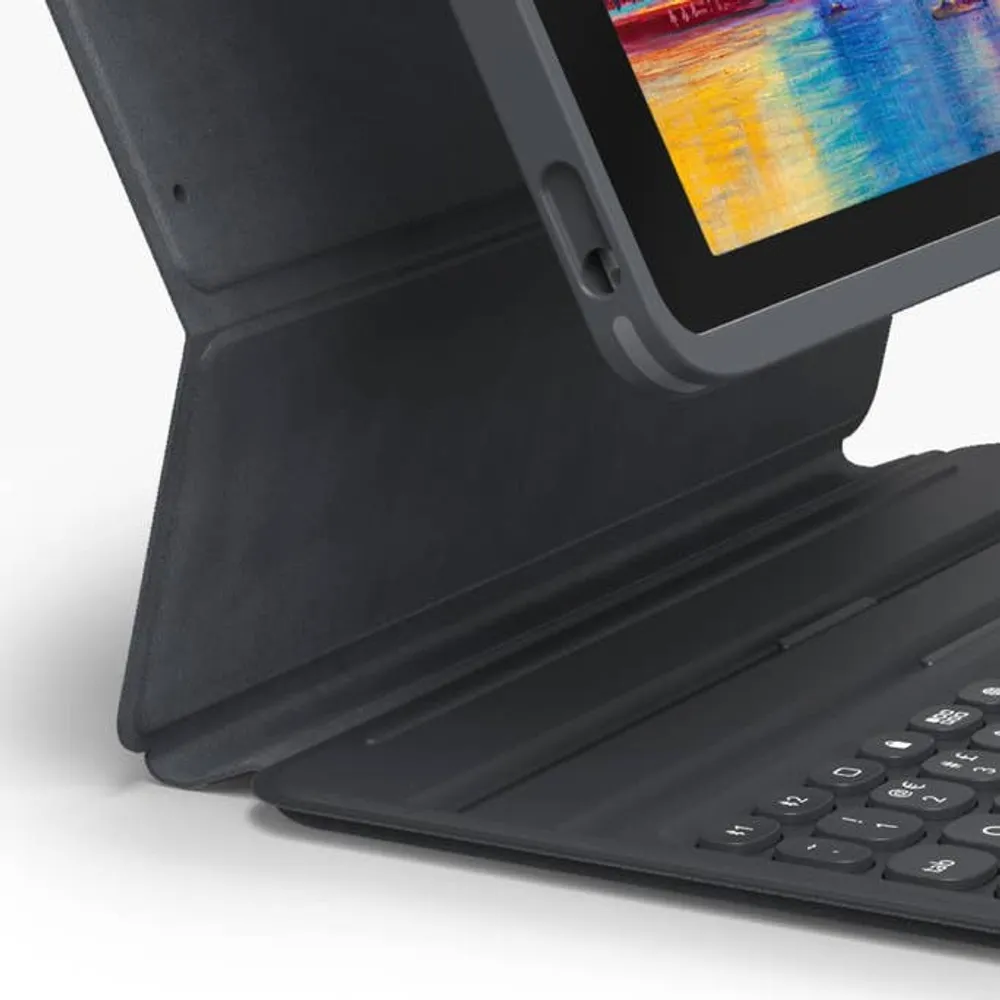 ZAGG Pro Keys Case - Keyboard for 10.5-inch iPad Pro & 10.2-inch iPad (7th, 8th & 9th Gen) - Black/Grey