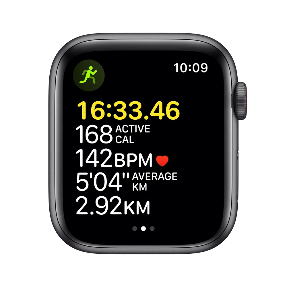 Apple Watch SE GPS + Cellular, Space Grey Aluminium Case with Midnight Sport Band - Regular