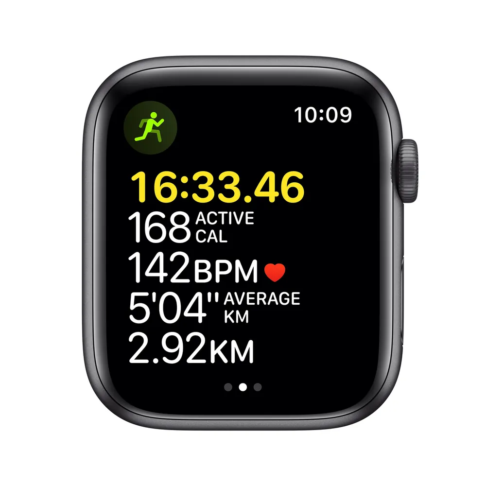 Apple Watch SE GPS, Space Grey Aluminium Case with Midnight Sport Band - Regular