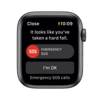 Apple Watch SE GPS, Space Grey Aluminium Case with Midnight Sport Band - Regular