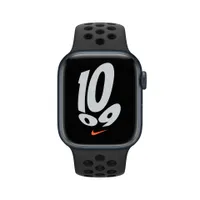 Apple Watch Nike Series 7 Midnight Aluminium Case with Anthracite/Black Sport Band