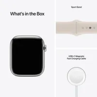 Apple Watch Series 7 Silver Stainless Steel Case