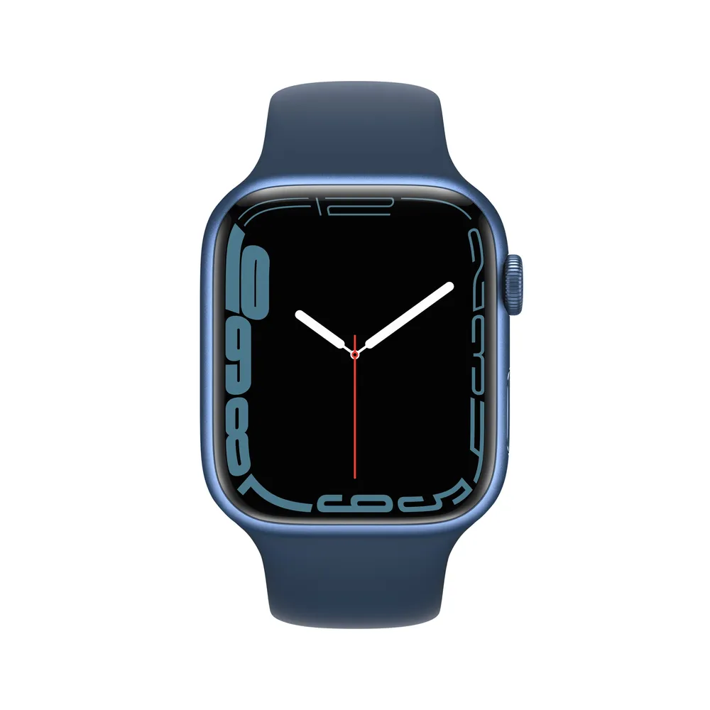 Apple Watch Series 7 Blue Aluminium Case with Abyss Sport Band