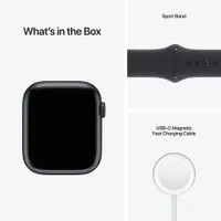 Apple Watch Series 7 Midnight Aluminium Case with Sport Band