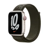 Apple 45mm Midnight Olive Gray/Cargo Khaki Nike Sport Band