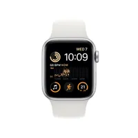 Apple Watch SE (2nd Gen) Silver Aluminium Case with White Sport Band