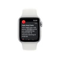 Apple Watch SE (2nd Gen) Silver Aluminium Case with White Sport Band