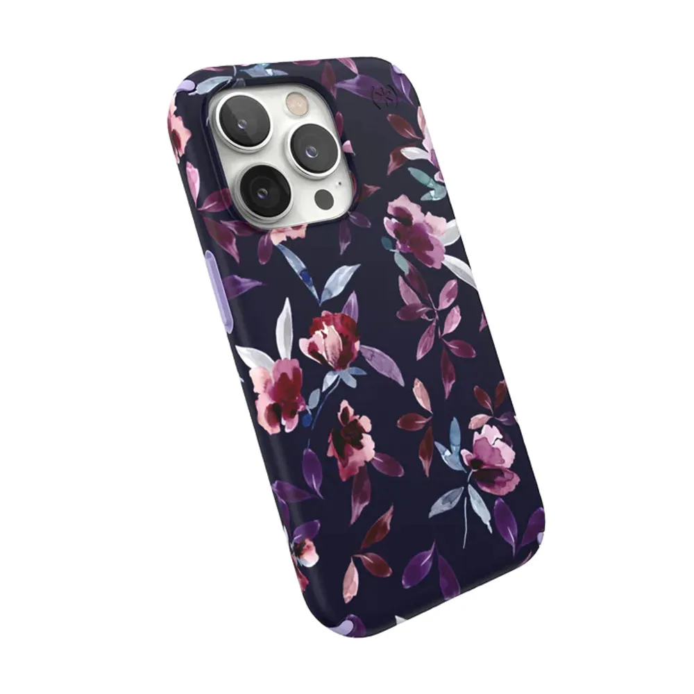 Speck Presidio Printed Edition Case with MagSafe for iPhone 14 Pro Max - Violet Floral