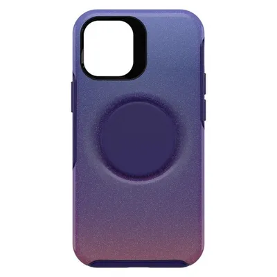 Otterbox Otter + Pop Symmetry Case with Swappable PopTop PopUp for iPhone 12 mini - Violet Dusk