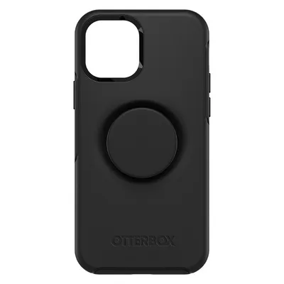 Otterbox Otter + Pop Symmetry Case with Swappable PopTop for iPhone 12 / 12 Pro - Black