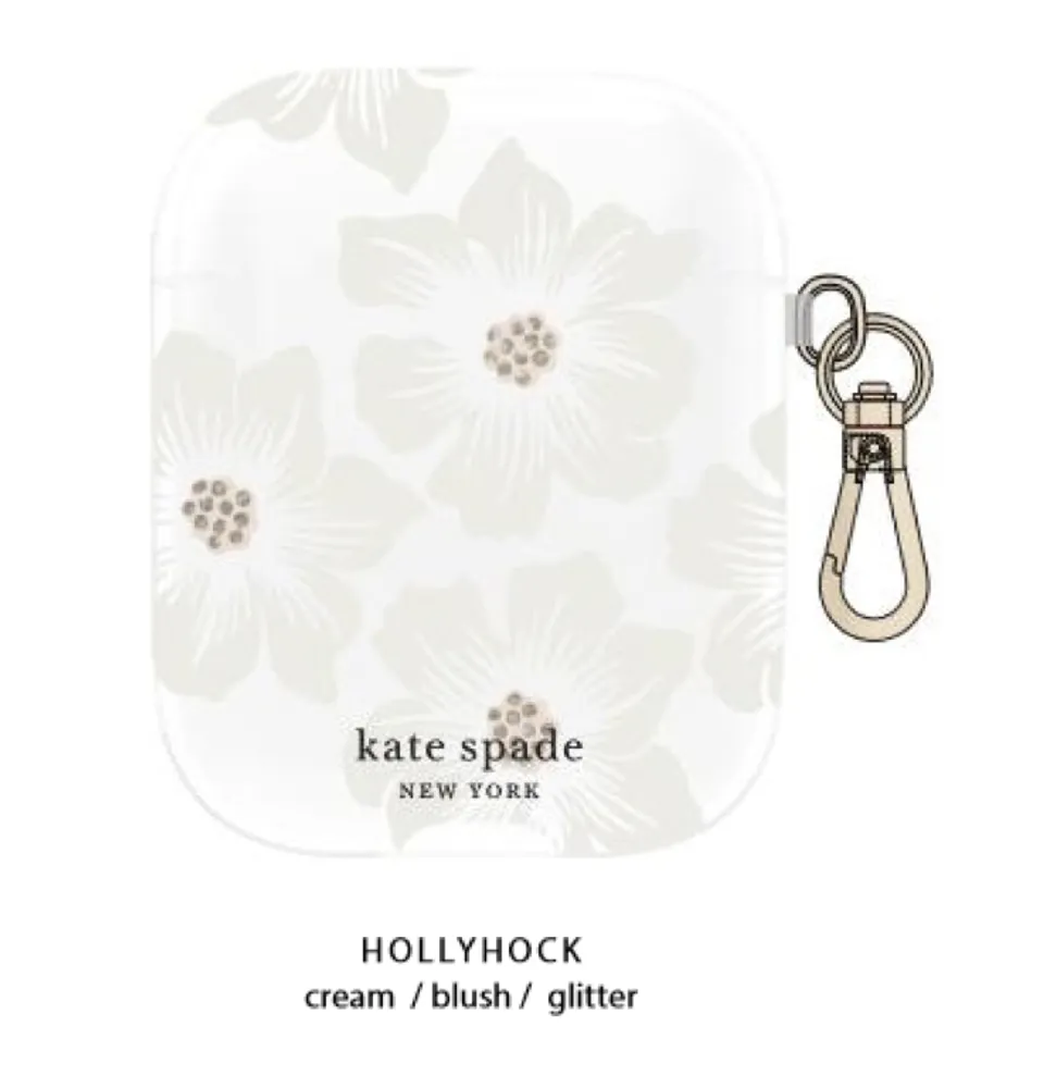 Jump+ Kate spade Flexible Case Hollyhock Floral Clear for Airpods |  Bramalea City Centre