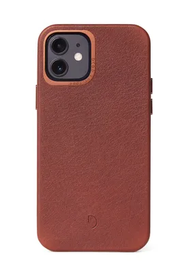 Decoded Leather Backcover iPhone 12 mini - Chocolate Brown