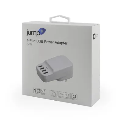 Jump+ 34W 4-Port USB Power Adapter