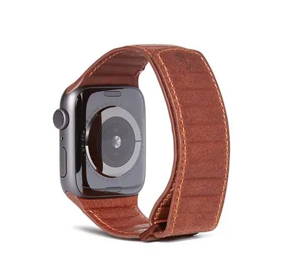 Decoded Leather Magnetic Traction Strap for Apple Watch 42/44/45mm  - Brown