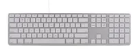 Matias USB Wired Aluminum Keyboard for Mac - Silver