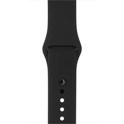 Apple Watch 42/44mm Black Sport Band with Space Black Steel Pin (Demo)