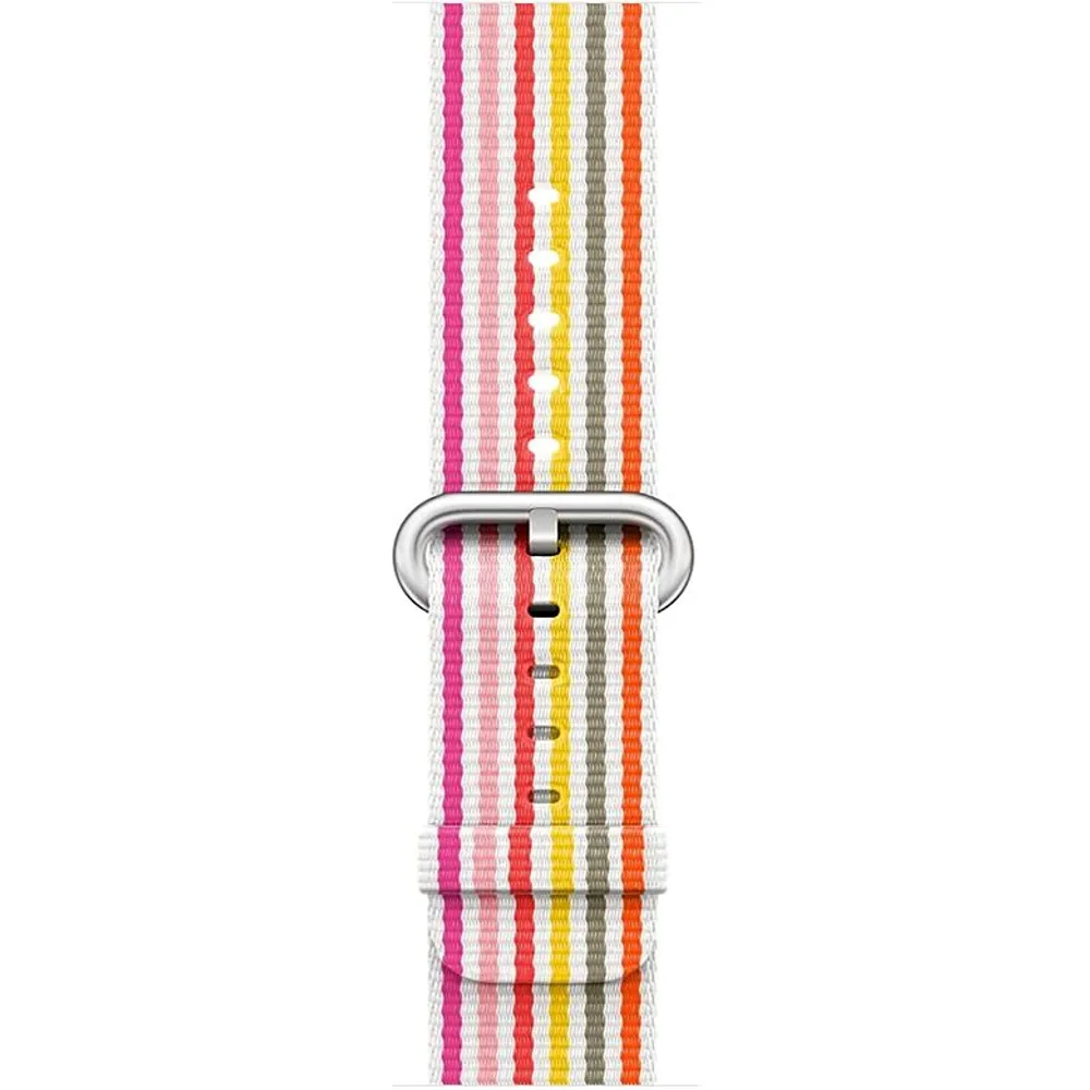 Apple Watch 38/40/41mm Pink Stripe Woven Nylon Band (Demo)