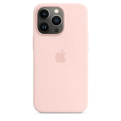 Apple iPhone 13 Pro Silicone Case with MagSafe – Chalk Pink