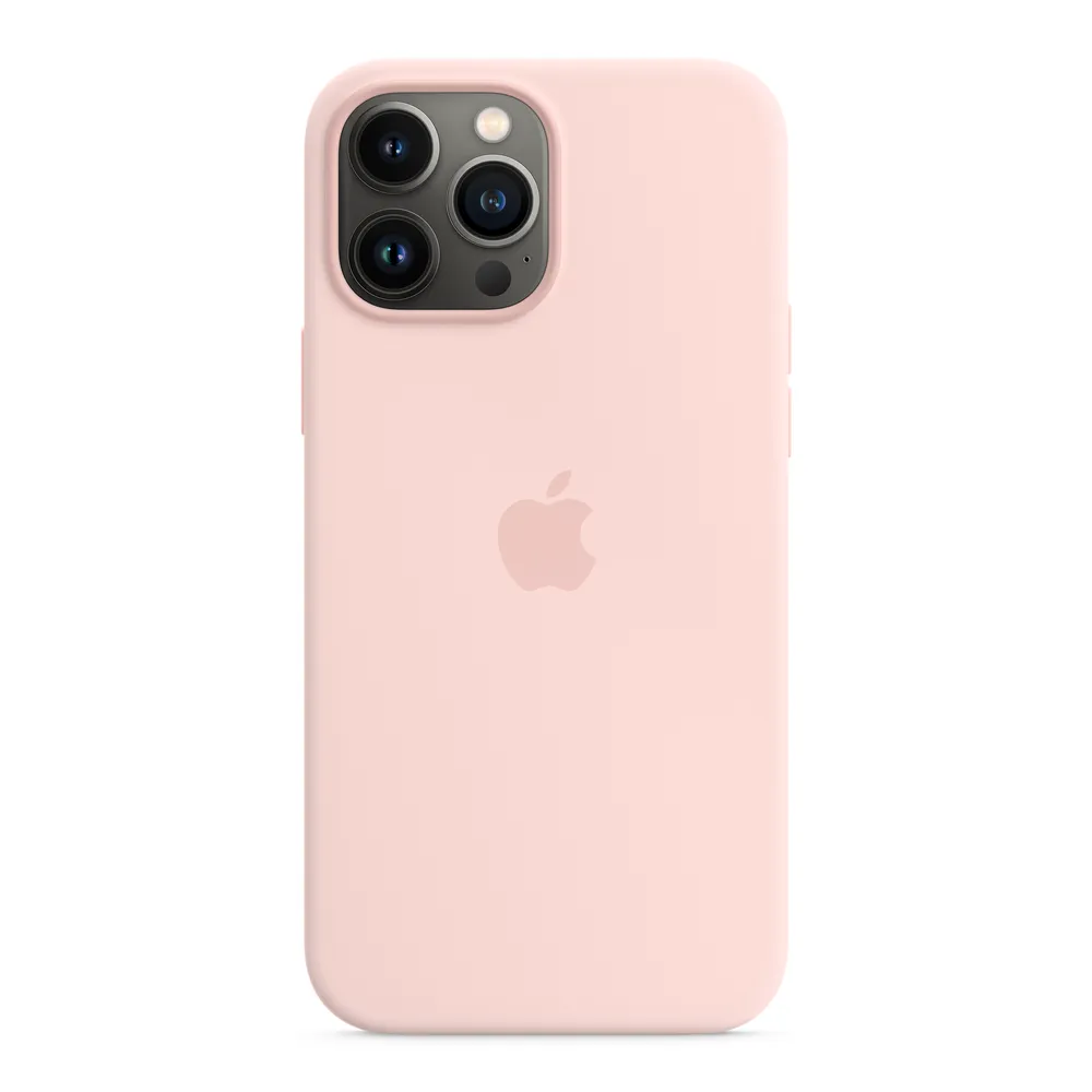 Apple iPhone 13 Pro Max Silicone Case with MagSafe – Chalk Pink