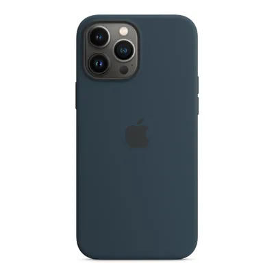 Apple iPhone 13 Pro Max Silicone Case with MagSafe – Abyss Blue