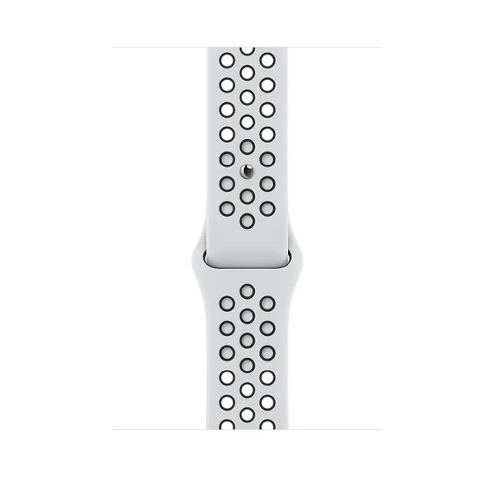 Apple 41mm Pure Platinum/Black Nike Sport Band