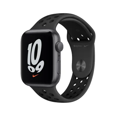 Apple Watch Nike SE GPS, Space Grey Aluminium Case with Anthracite/Black Sport Band - Regular