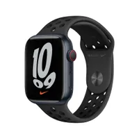 Apple Watch Nike Series 7 Midnight Aluminium Case with Anthracite/Black Sport Band