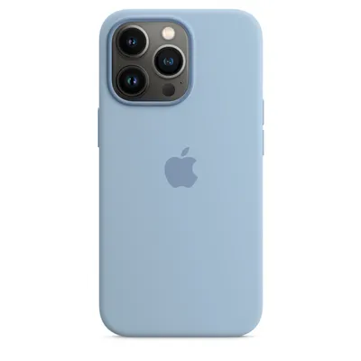 Apple iPhone 13 Pro Silicone Case with MagSafe – Blue Fog