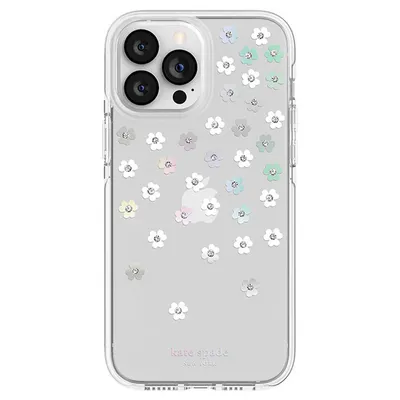kate spade NY Defensive Hardshell Case for iPhone 13 Pro Max- Scatter Flower
