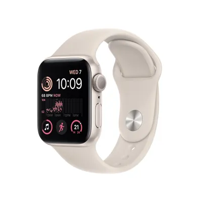 Apple Watch SE (2nd Gen) Starlight Aluminium Case with Sport Band